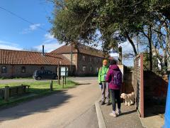 Waiting for the bus back to Weybourne, start of day 1